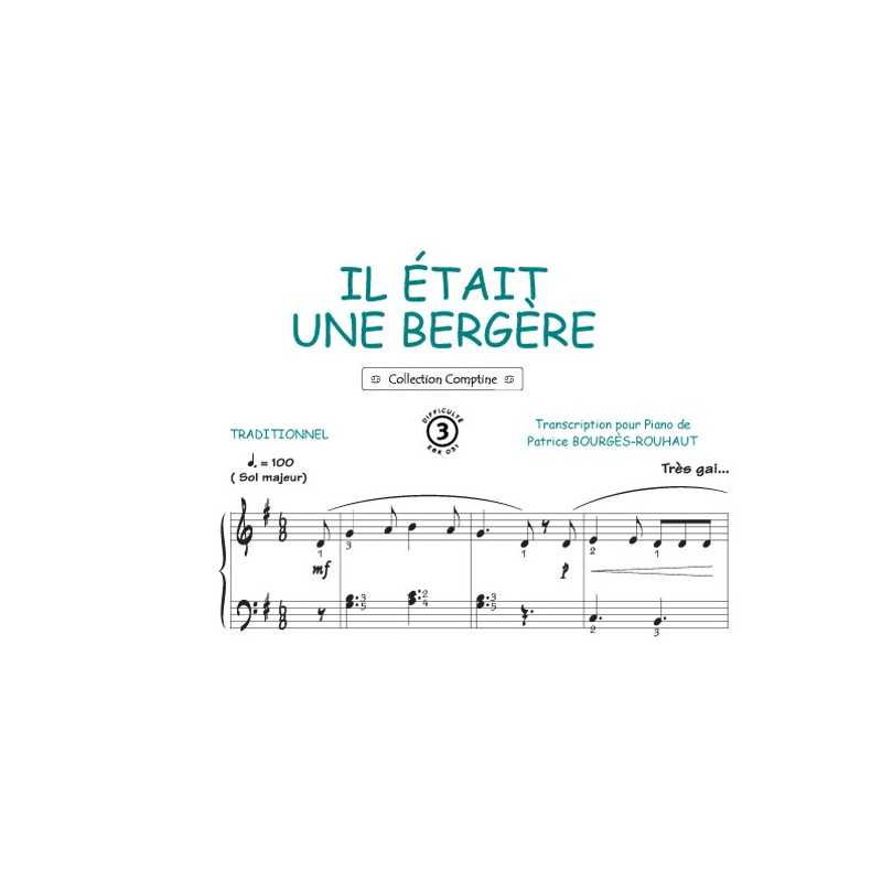 Sheet music IL ÉTAIT UNE BERGÈRE PDF