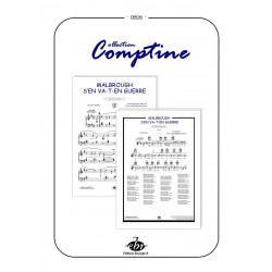 Sheet music MALBROUGHT S'EN VA T'EN GUERRE PDF