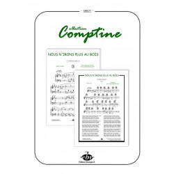 Sheet music NOUS N'IRONS PLUS AU BOIS PDF