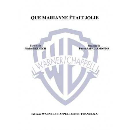 QUE MARIANNE ÉTAIT JOLIE