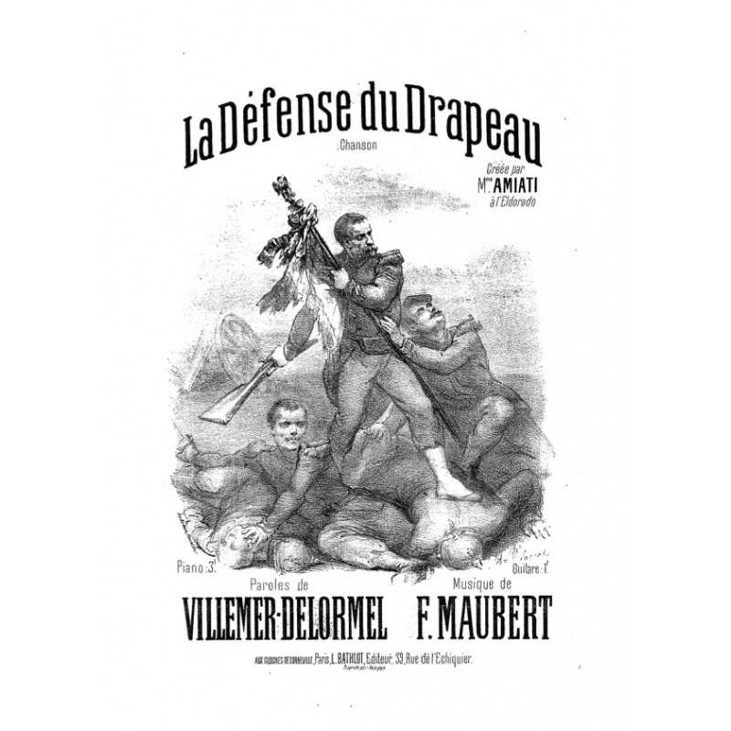 Partition LA DÉFENSE DU DRAPEAU Mme AMIATI PDF