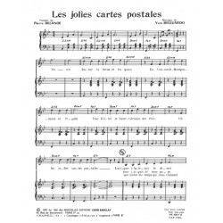 Partition LES JOLIES CARTES POSTALES Rika ZARAÏ PDF
