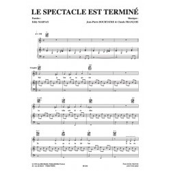 Sheet music LE SPECTACLE EST TERMINÉ Claude François pdf