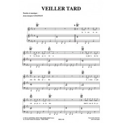 Sheet music VEILLER TARD Jean-Jacques Goldman PDF