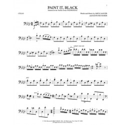 Partition PAINT IT BLACK Mercredi Addams