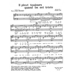 Partition IL PLEUT TOUJOURS QUAND ON EST TRISTE Mireille MATHIEU pdf