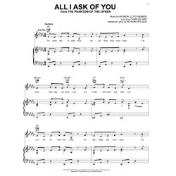 Sheet music ALL I ASK OF YOU Andrew Lloyd Webber