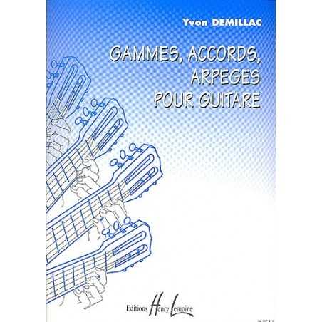 GAMMES, ACCORDS, ARPEGES POUR GUITARE