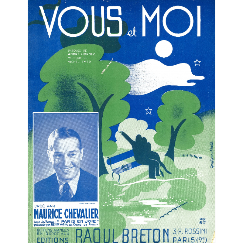 Partition VOUS ET MOI de Maurice CHEVALIER pdf