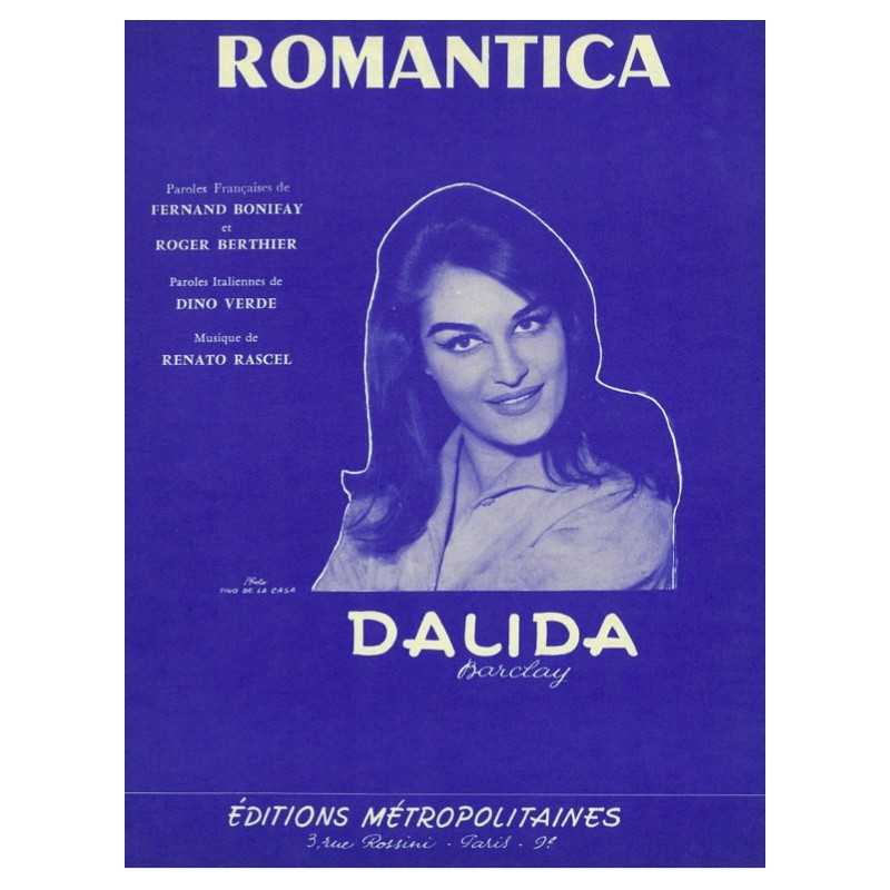 Sheet music ROMANTICA by DALIDA