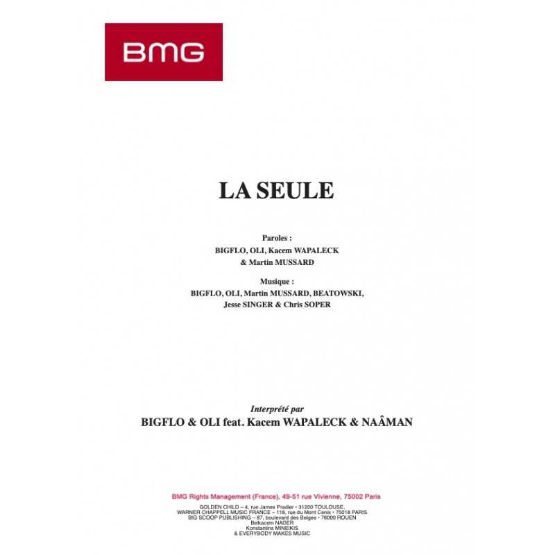 Sheet music LA SEULE BIGFLO & OLI PDF