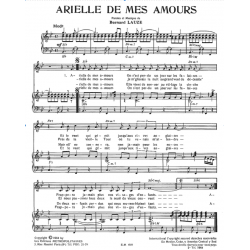 Sheet music ARIELLE DE MES AMOURS by RICARDO