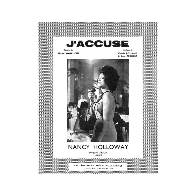 Partition J'ACCUSE de Nancy HOLLOWAY
