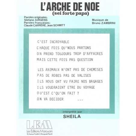 L'ARCHE DE NOÉ (SEI FORTE PAPA)