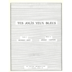 Partition TES JOLIS YEUX BLEUS de Christian SARREL