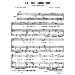 Partition LA VIE CONTINUE de John WILLIAM