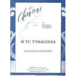 Sheet music SI TU T'IMAGINES Juliette GRECO
