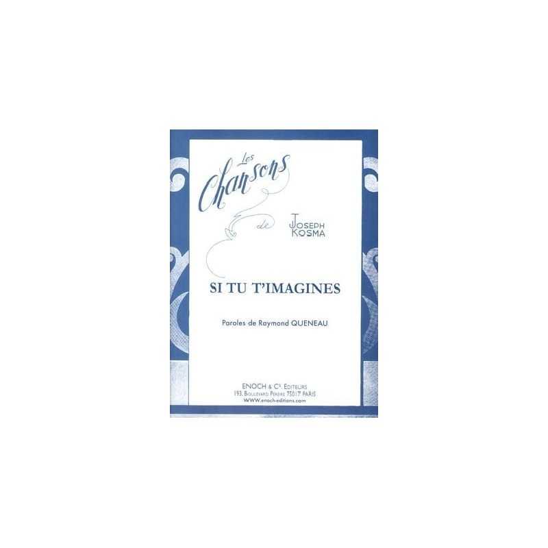 Sheet music SI TU T'IMAGINES Juliette GRECO