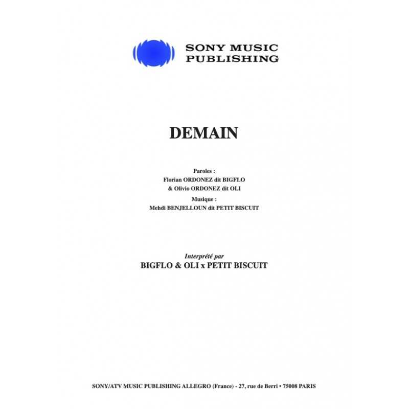 Sheet music DEMAIN BigFlo & Oli Petit Biscuit pdf