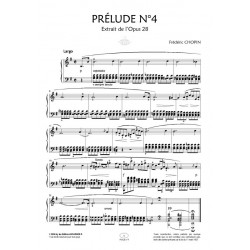 Sheet music PRÉLUDE N°4 OPUS 28 (MI MINEUR) Frédéric CHOPIN