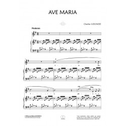 Sheet music AVE MARIA (VOIX ÉLEVÉES) Charles GOUNOD
