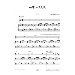 Sheet music AVE MARIA (VOIX MOYENNES) Charles Gounod