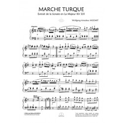 Partition MARCHE TURQUE Wolfgang Amadeus Mozart