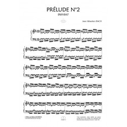 Sheet music PRÉLUDE N°2 BWV 847 (DO MINEUR) Jean-Sébastien Bach
