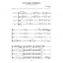 Sheet music LES LUNES GALANTES Fabien WAKSMAN