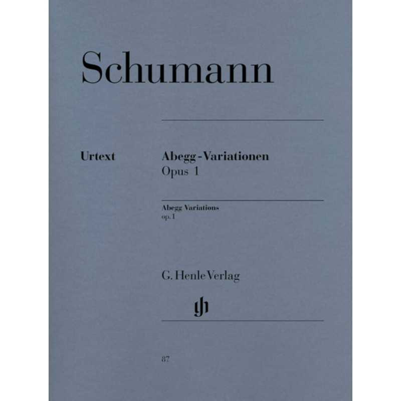 Partition ABBEG VARIATIONS OP.1 Robert Schumann