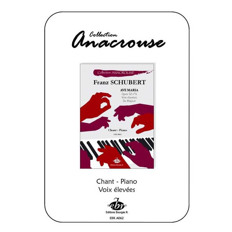 Sheet music AVE MARIA OP.52 N°6 Franz SCHUBERT pdf