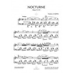 Sheet music NOCTURNE OPUS 9 N°2 Frédéric Chopin pdf