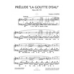 Sheet music PRÉLUDE "LA GOUTTE D'EAU" OPUS 28 N°15 Frédéric Chopin pdf