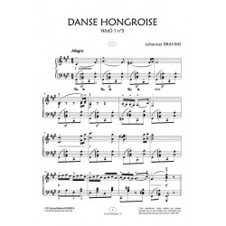 Sheet music DANSE HONGROISE WoO 1 N°5 Johannes BRAHMS pdf