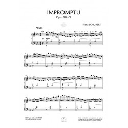 Sheet music IMPROMPTU OPUS 90 N°2 MI B MAJEUR Franz Schubert pdf