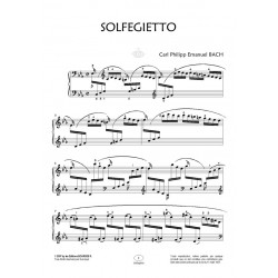 Sheet music SOLFEGIETTO (DO MINEUR) Carl Philipp Emanuel BACH pdf