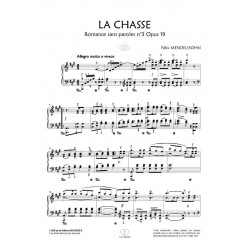 Partition LA CHASSE Félix Mendelssohn pdf