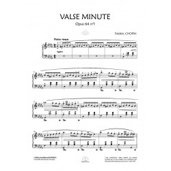 Partition VALSE MINUTE OPUS 64 N°1 (RE B MAJEUR) Frédéric Chopin pdf