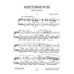 Partition NOCTURNE N°20 (DO DIESE MINEUR) Frédéric Chopin pdf