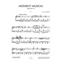 Partition MOMENT MUSICAL OPUS 94 N°3 Franz SCHUBERT PDF