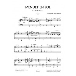 Partition MENUET K.WoO 10 N°12 Ludwig van BEETHOVEN PDF