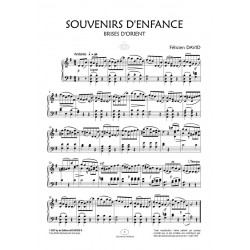 Sheet music SOUVENIRS D'ENFANCE Félicien David pdf