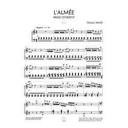 Sheet music L'ALMÉE (LA MINEUR) Félicien DAVID pdf