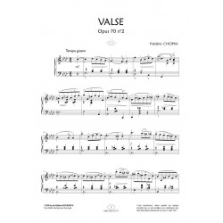 Sheet music VALSE EN FA MINEUR OPUS 70 N°2 Frédéric Chopin pdf