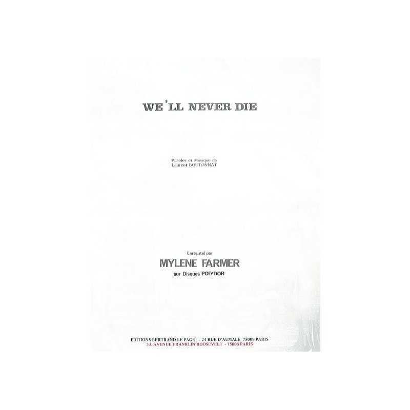 WE'LL NEVER DIE