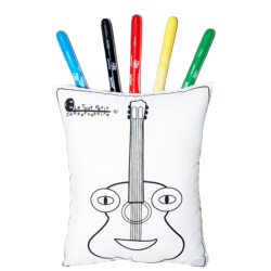 DOUDOUMUSIC (GUITARE CLASSIQUE) Coussin à colorier et à laver