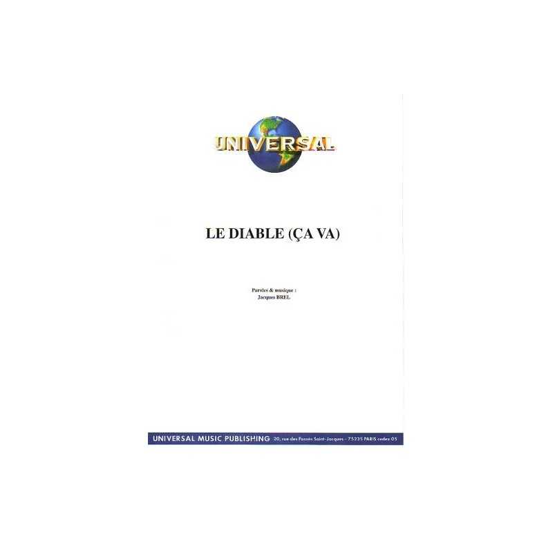 Sheet music LE DIABLE (ÇA VA) Jacques BREL pdf