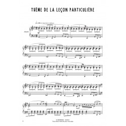Partition PIANO CINÉMA 4 FRANCIS LAI film La leçon particulière soundtrack
