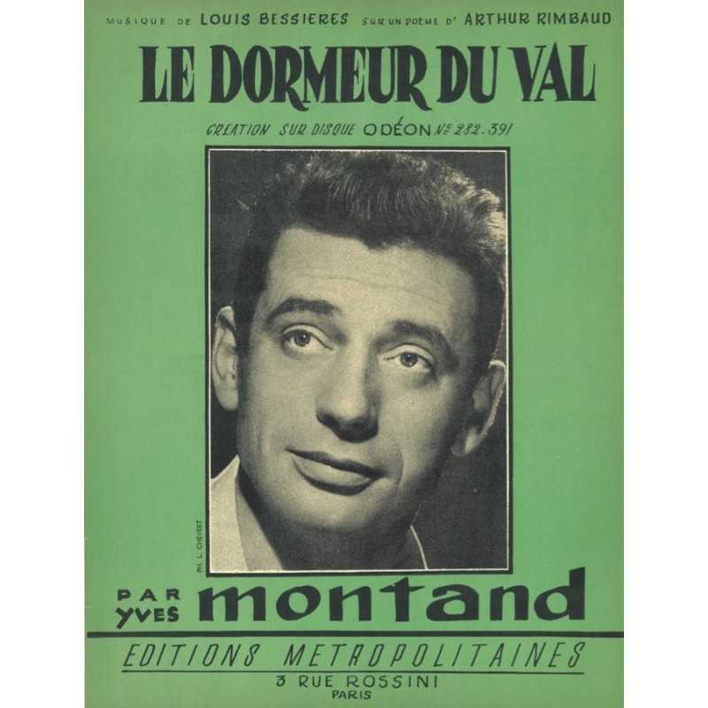 Sheet music LE DORMEUR DU VAL Yves MONTAND