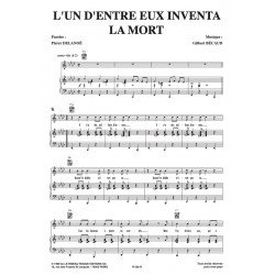 Partition L'UN D'ENTRE EUX INVENTA LA MORT Gilbert BÉCAUD pdf